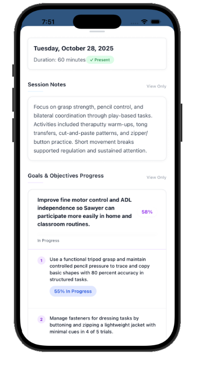 Session Notes Detail
